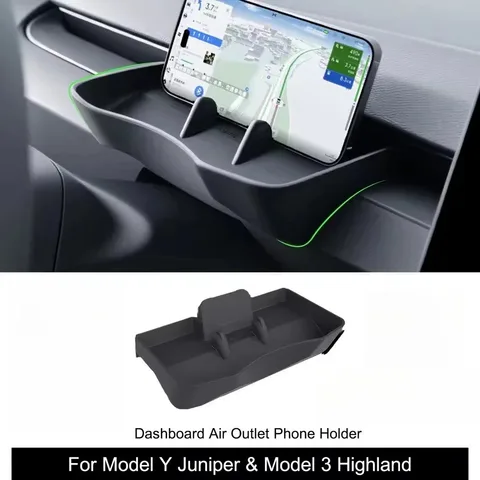 Держатель Для Телефона В Автомобиль Для Tesla Model Y/YL Juniper/Model 3 Highland, Силиконовый Органайзер Для Центральной Кон...