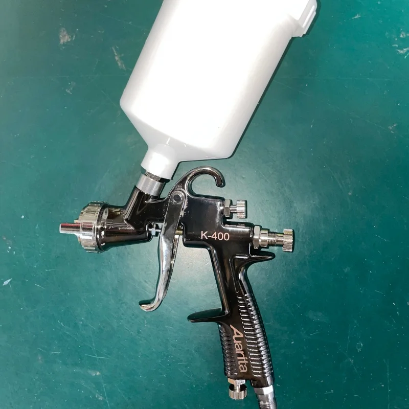Professional Gravity Feed Spray Gun K-400 LVMP 1.4mm Stainless Steel Nozzle 600CC Cup Water Based Air Sprayer for Auto Body Refi