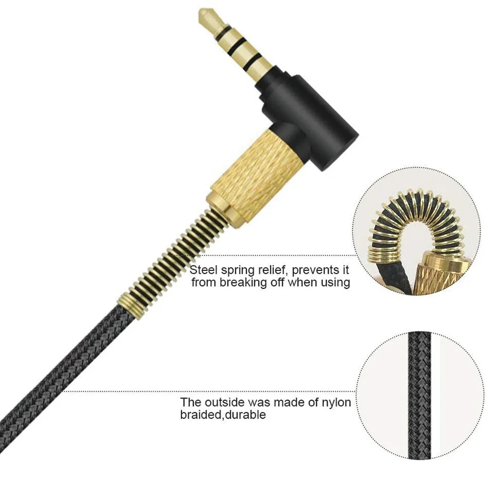 สายสายไฟต่อสายถักสำหรับหูฟัง Bose QC15 QC2 QuietComfort 15 2