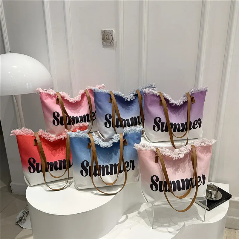 حقيبة مطبوعة ذات سعة كبيرة على شكل شرابة، حقيبة كروس نسائية بكتف واحد متعددة الاستخدامات #5