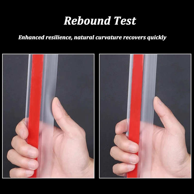 Transparent Window Edge Rainproof Blocking Bar Balcony Sill Water Guide Bar Waterproof Windproof Sealing Strip Flashing Board