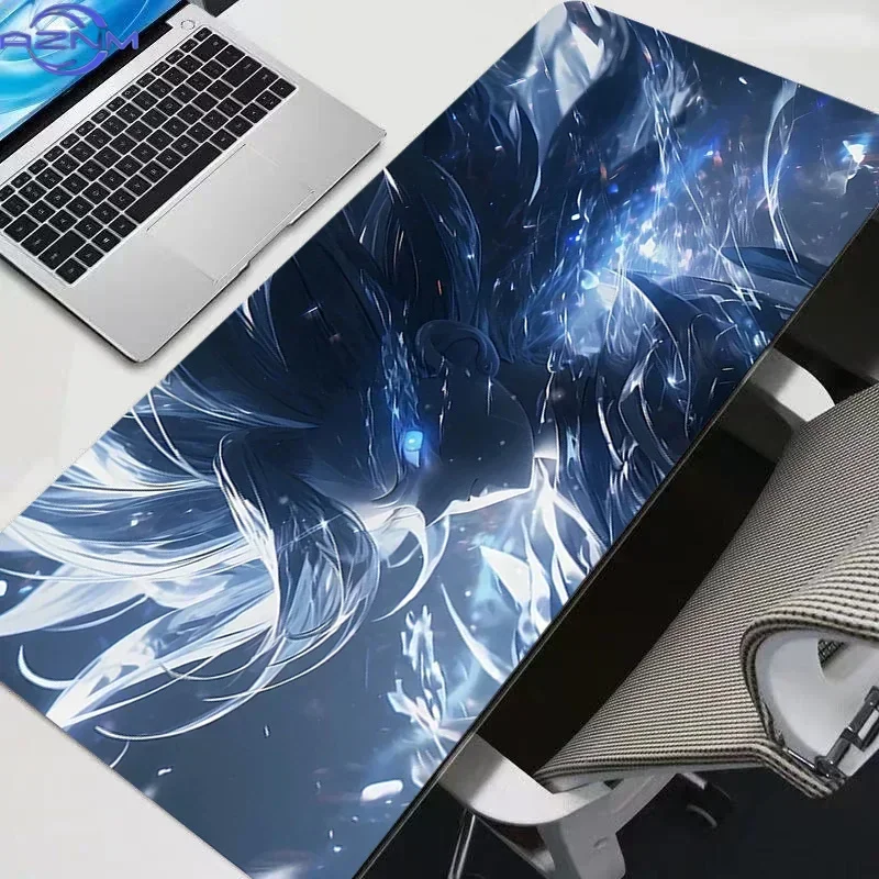 Dragon Ball Vegeta Anime Mouse Pad, Rubber Non Slip Gaming Desk Mat, Blue Lightning Energy Battle HD Print Mouse Pad, Smooth Sur