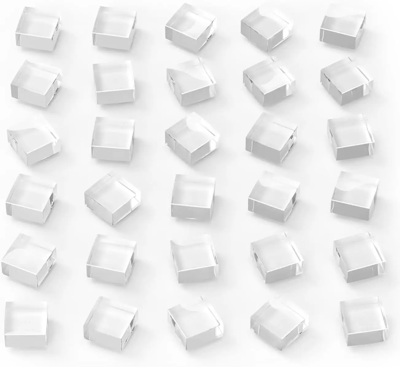 

30Pcs Fridge Magnets，Locker Decor,Cute Glass Decorative Magnets for Refrigerator Whiteboard Office Kitchen,Strong Holding Power,