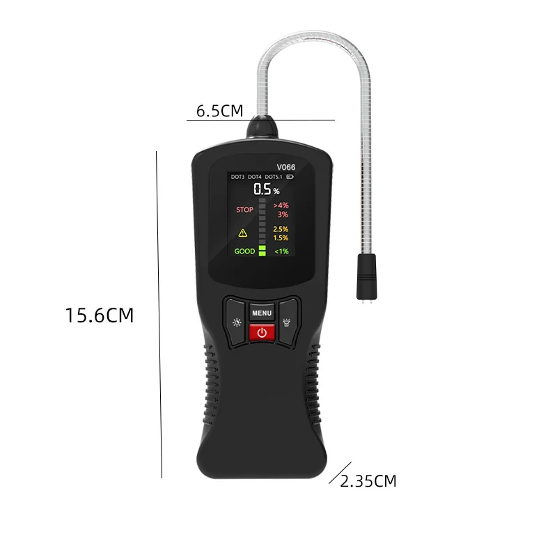 1 PC V066 Brake Oil Detection Instrument Diagnosis of Automotive Brake Fluid Moisture Content Tester Brake Fluid Digital Display