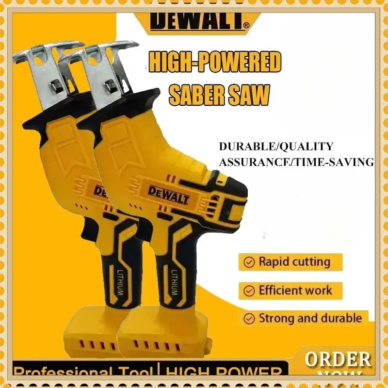 

Аккумуляторная сабельная пила Dewalt 2800 об/мин, бесщеточная, электрическая, многофункциональная, для резки металла, дерева и труб, совместима с аккумуляторами 18-20В