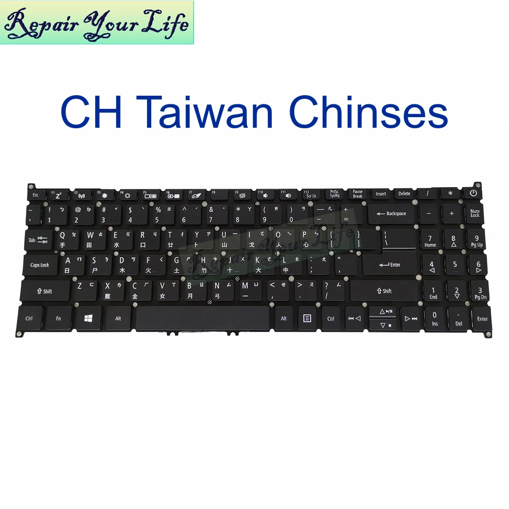 Acer Aspire 3 A315-56-52KD スペイン語配列 US UA Chinese Spanish Keyboard for Acer Aspire A315-53 54G, A315
