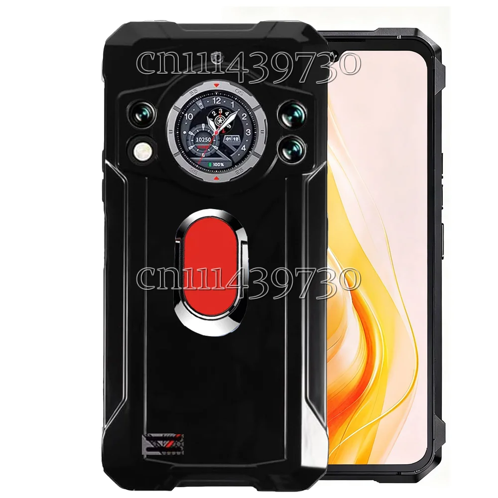 Supporto ad anello antiurto per Cubot KingKong 11 Custodia morbida in silicone TPU con staffa per Cubot KingKong11 2025 6,72"