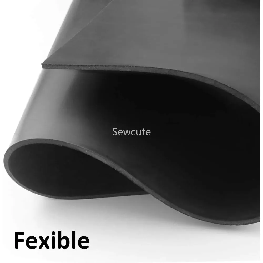 Neoprene Rubber Strips Rolls Solid Rubber Sheet for DIY Gasket Warehouse Pads Seals Weather Stripping Crafts Flooring Supports