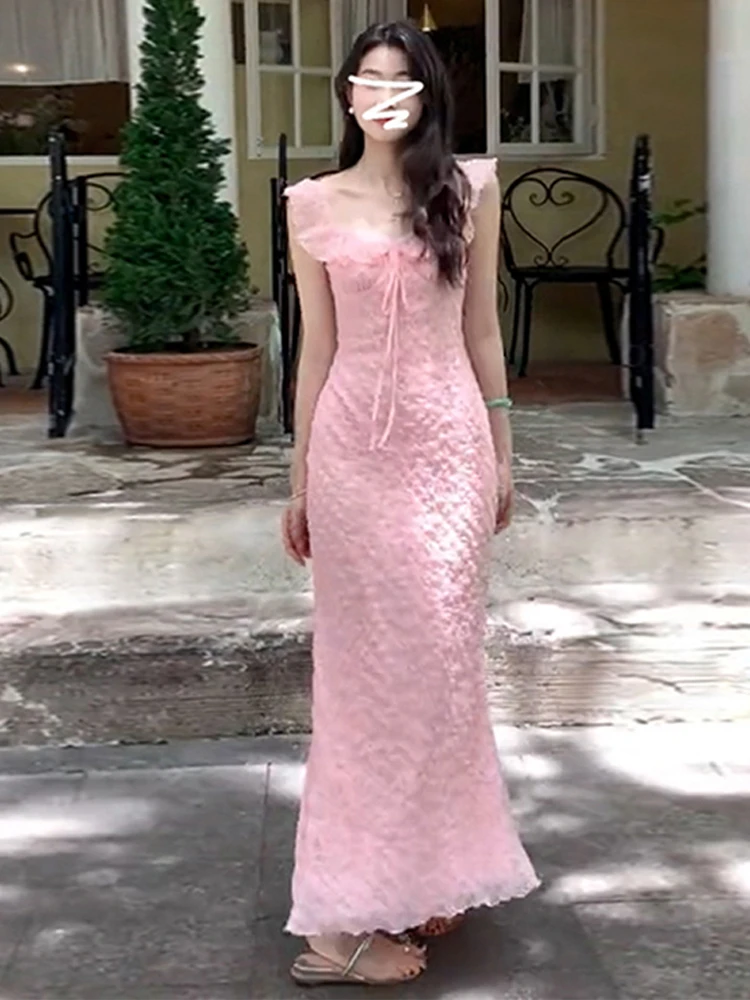 เอเล บลู อาทูเร สเว ดร. ผู้หญิง ซัมเมอร์ 2025 ดีไซน์หางปลาใหม่ ให้ความรู้สึกหรูหรา บอดี้คอน ยาว ดร. สวีท สเล ไฮ...