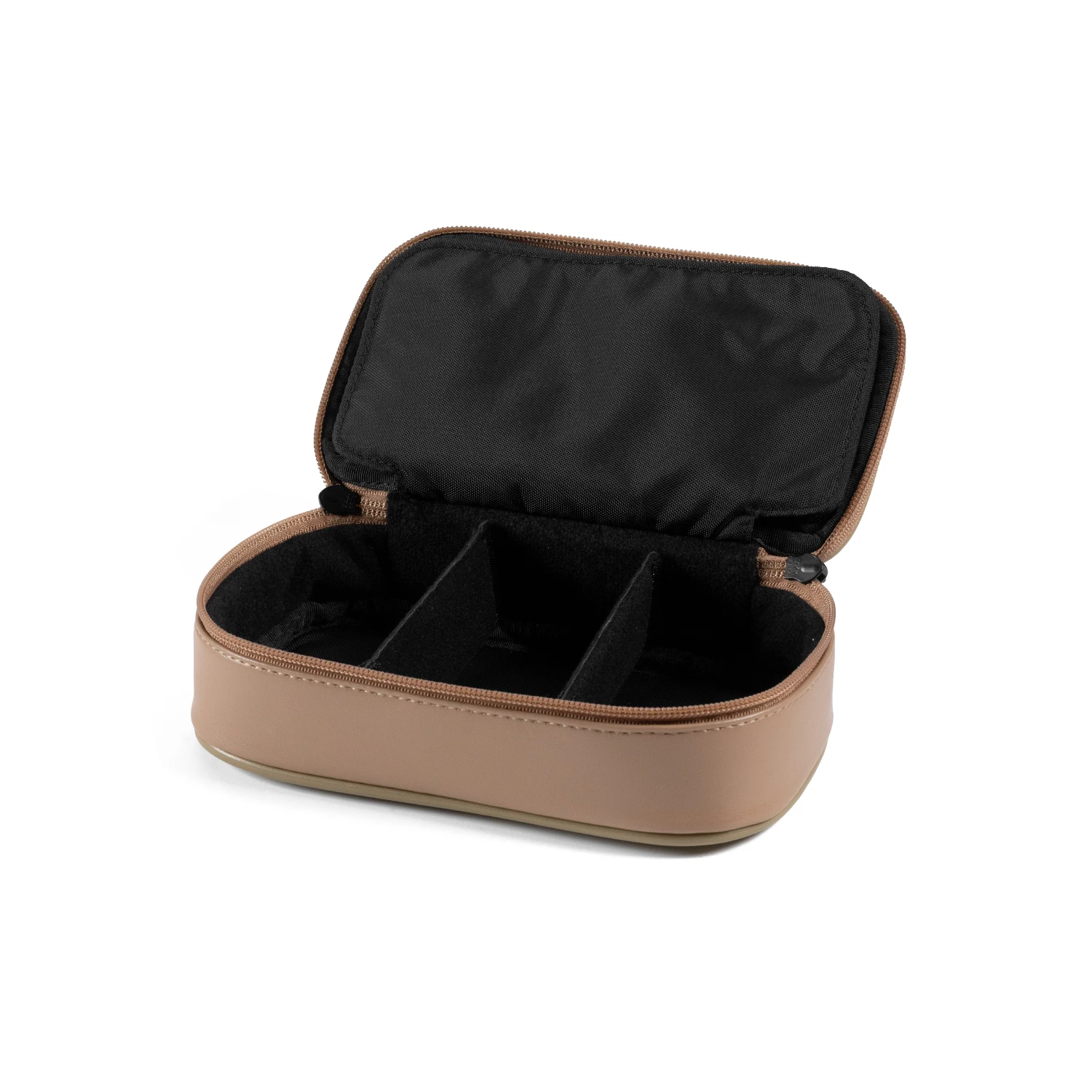 DD ddHiFi CZ180 Tragbarer HiFi-Aufbewahrungskoffer mit Verbundleder und individuellem YKK-Doppelschieber-Reißverschluss (Kaffeebohnenfarbe) – Detail 15