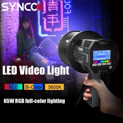 SYNCO COLBOR CL60 RGB CL60R COB Video Light Studio LED light 65W Photography Lighting For Camera Video Photo Light APP Control