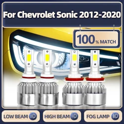 Turbo Car Lights 40000LM Auto Lamps 6000K 12V LED Headlight Bulbs For Chevrolet Sonic 2012-2014 2015 2016 2017 2018 2019 2020