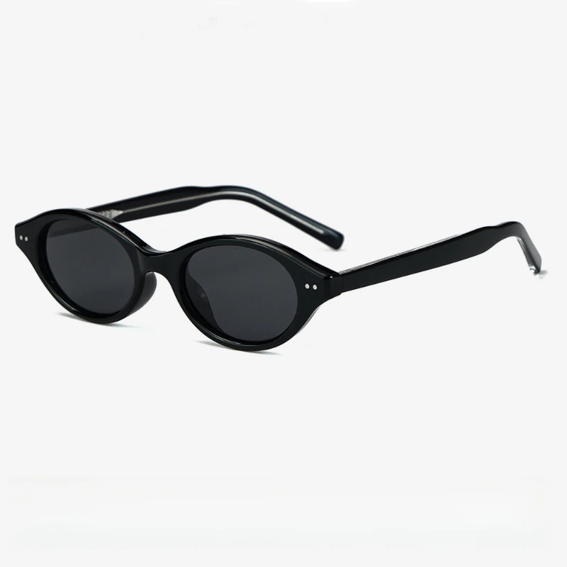 

2025 New Polarized Small Frame Bare-faced Street Sunglasses Comfortable and Simple Literary Retro Sunglasses 58289