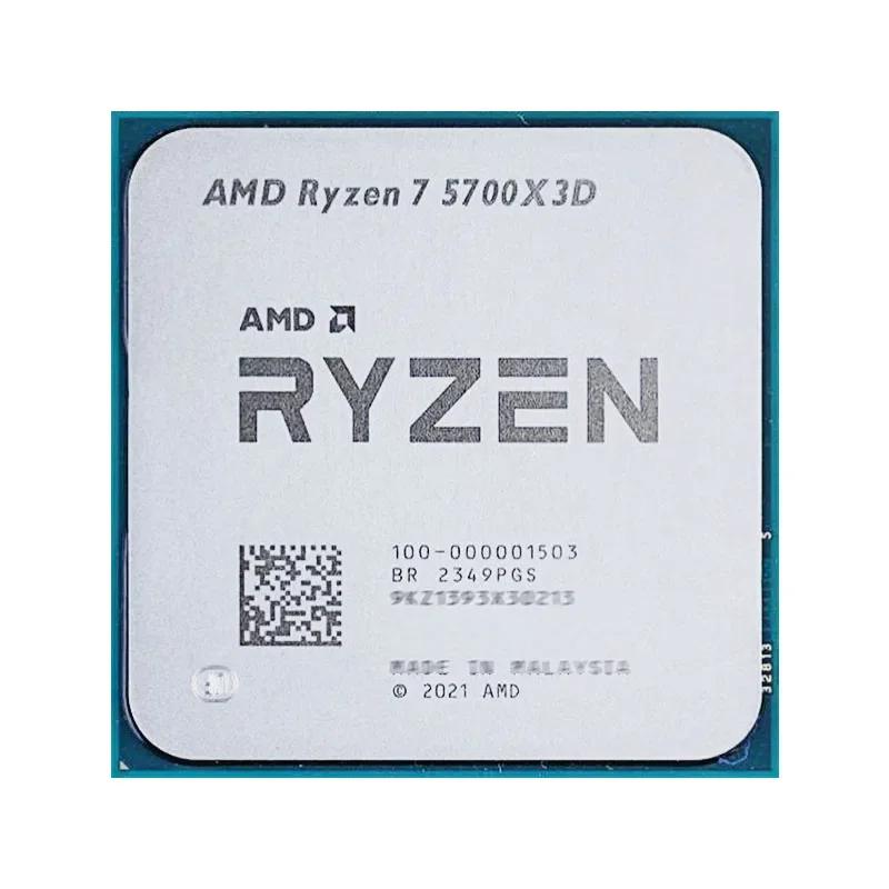 New AMD Ryzen 7 5700X3D - R7 5700X3D 5000 Series 8-Core 4.1 GHz Socket AM4 Thread CPU Processor Game but without fan- to Brazil