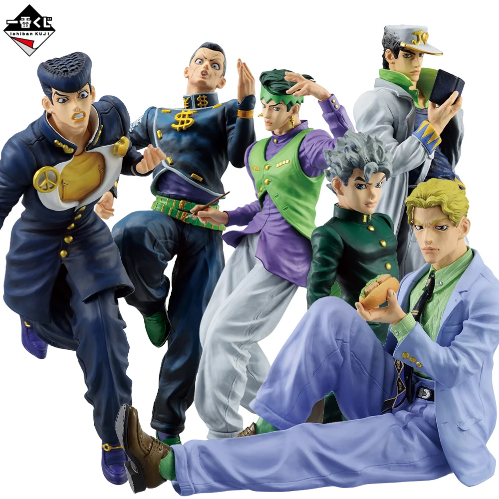 Original Ichiban Kuji JoJo's Bizarre Adventure Higashikata Josuke Nijimura Okuyasu Rohan Kishibe Anime Figures Collectible Gift