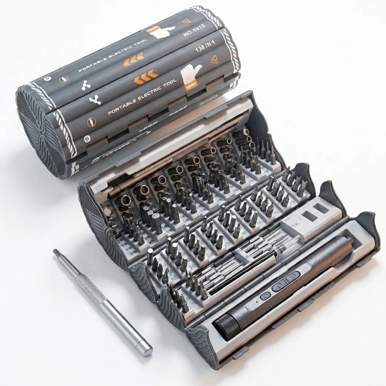 127 in 1 Electric Repair Tool Kit Durable Alloy Steel Set for Electronics Phone Camera Laptop with Storage Box