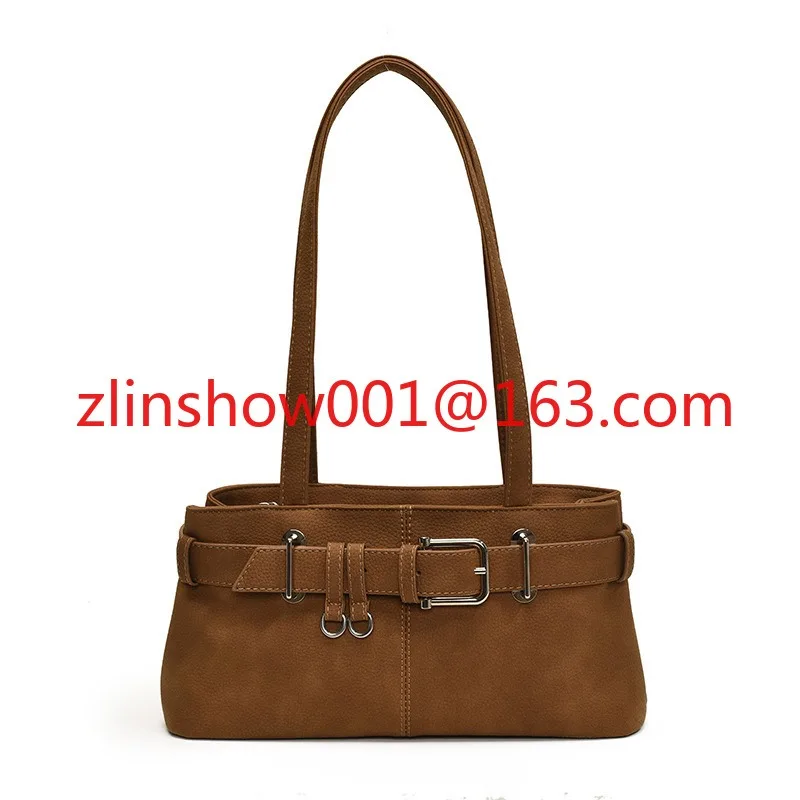 حقيبة حمل ذات ملمس قديم، وإبزيم حزام كاجوال متعدد الاستخدامات، وحقيبة كتف، وتصميم متخصص، وحقيبة سفر أوروبية وأمريكية