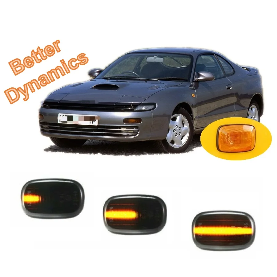 

for Toyota CELICA 1989 1990 1991 1992 1993 Dynamic Indicator Sequential LED Side Marker Turn Signal Light Lamp Fender Repeater