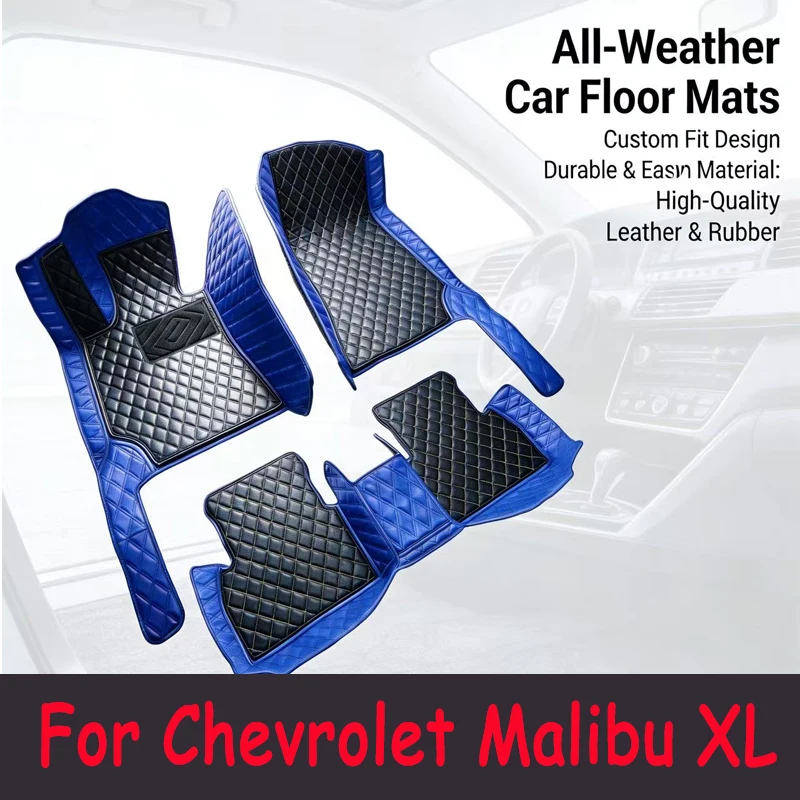 Custom Car Floor Mats for Chevrolet Malibu XL 2016-2022 Years Artificial Leather Car Accessories