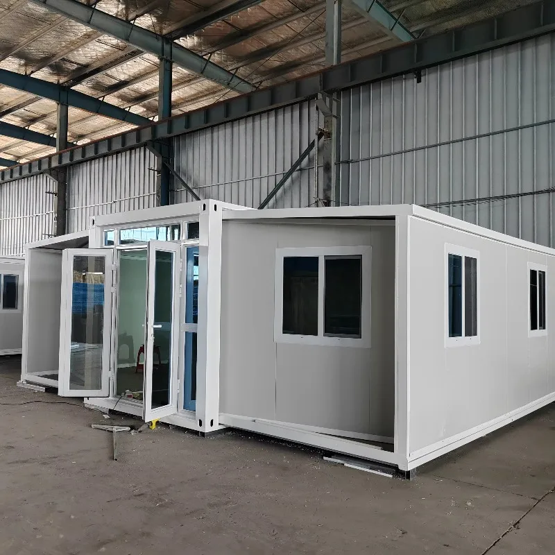 Customized Home 20ft Extendable Foldable Prefab Container House with Steel Sandwich Panel for Hotel Use