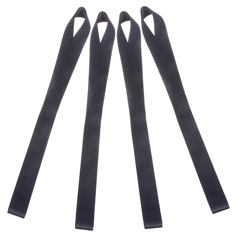 

4Pcs Reliable Black Tie Down Straps For Securing Motorcycles And Scooters