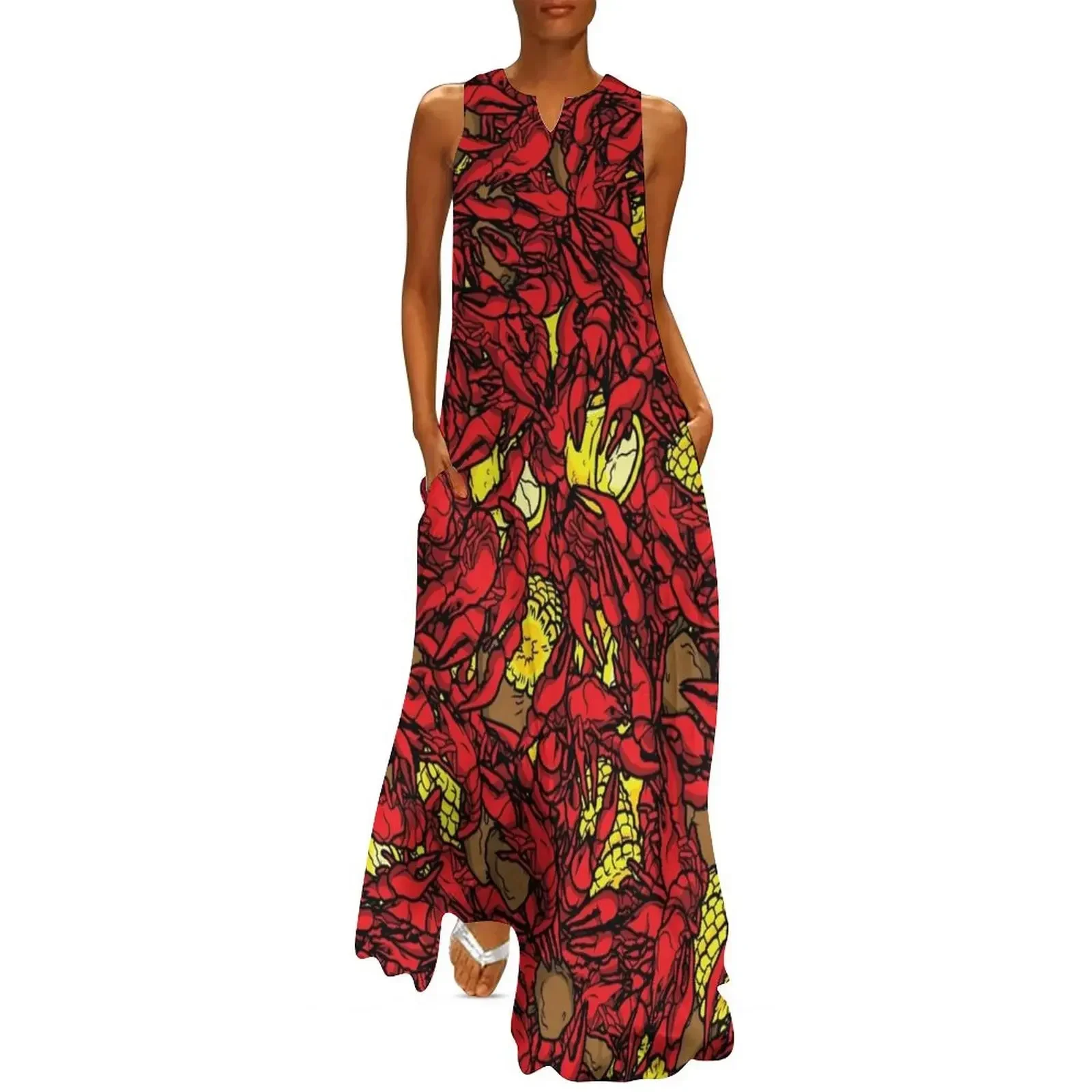 

Crawfish Full Long Dress Casual dresses Dress woman clothes for woman Dress