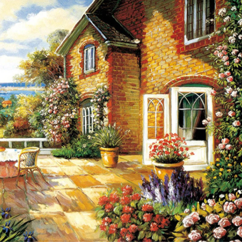 

Пазл для взрослых 1000 шт., пазл для морской виллы, красивый пейзаж, дом, ландшафт, украшение для дома, настенный дисплей, декомпрессионная игрушка для отдыха