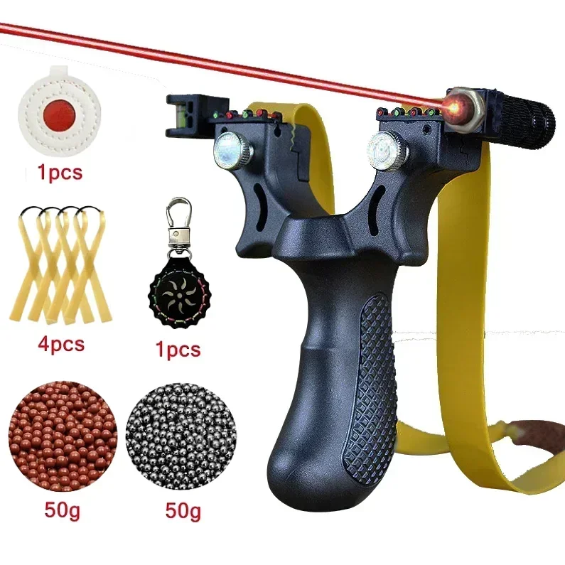 High Precision Laser Slingshot Shooting Slingshot Outdoor Hunting Slingshot Shooting Power Hunting Precision Catapult