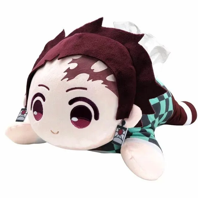 New Anime Demon Slayer Kamado Tanjiro Giyu Tomioka Kocho ShinoPlush Home Car Tissue Box Bag Kids Stuffed Toys For Children