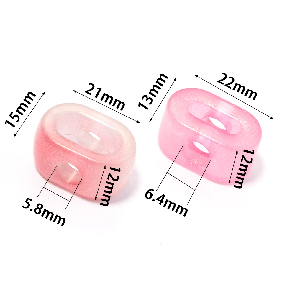 10/20 Stück Bunte Großloch-Acryl-Zahlenperlen Lose Abstandsperlen für Schmuckherstellung DIY Armband Schlüsselanhänger Handyketten-Zubehör – Detail 1