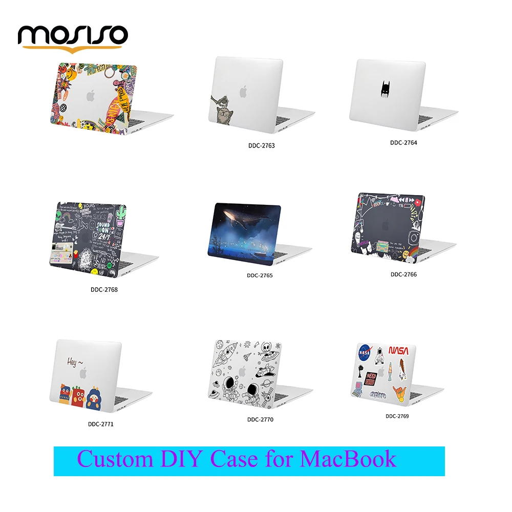 

MOSISO for MacBook Air 13 13.6 inch DIY Case 2025-22 M4 A3240 A3113 M2 A2681 for Macbook Pro 14 M1 M2 M3 M4 Plastic Hard Shell