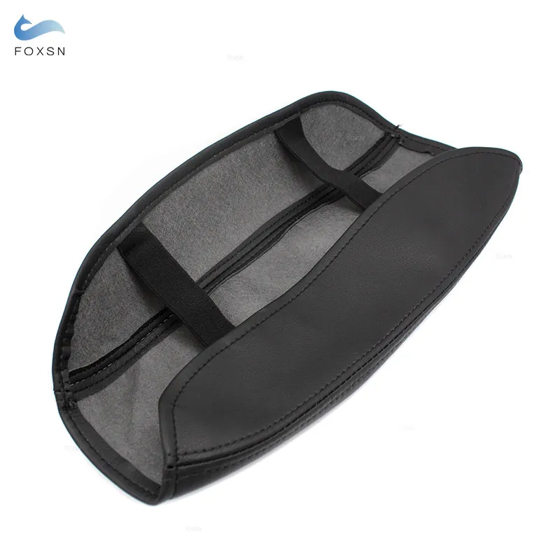 لهوندا سيفيك 8th الجنرال 2006 2007 2008 2009 2010 2011 وحدة التحكم المركزية مسند الذراع غطاء صندوق ستوكات الجلود حماية الوسادة الأسود #3