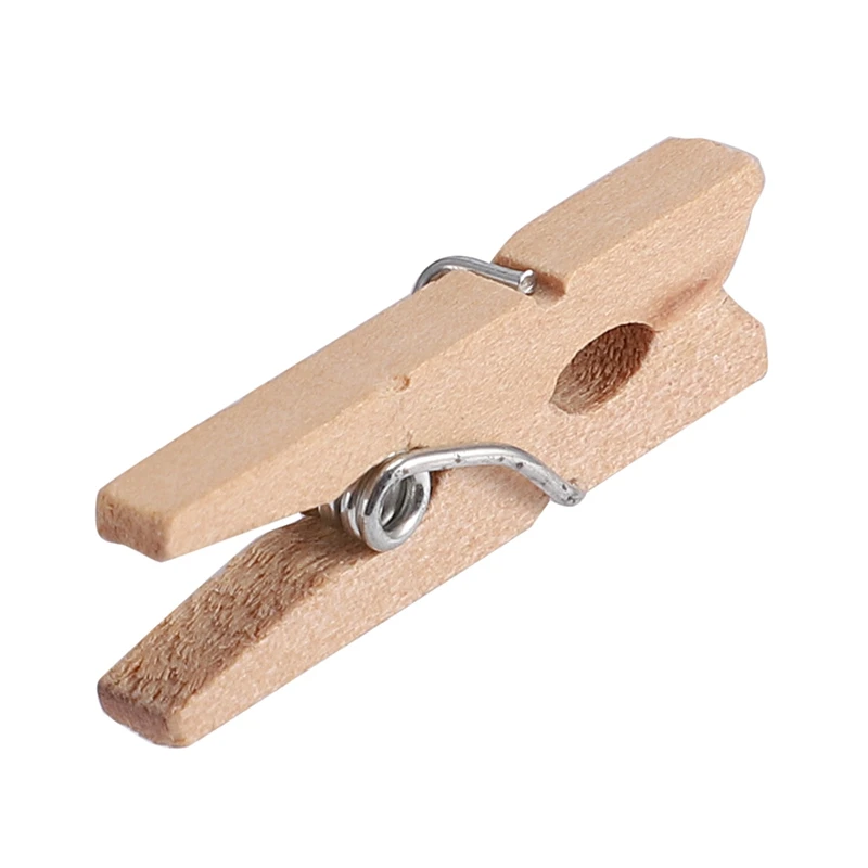 1000 Wooden Clothespin Mini Clothespins, 25Mm Long