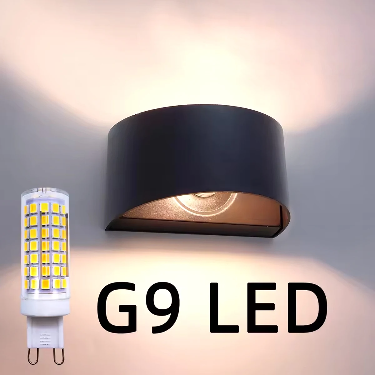 

Современные настенные бра 7 Вт для использования в помещении и на открытом воздухе IP65 Светодиодный настенный светильник G9 Up Down Настенные светильники для гостиной, прихожей, спальни, декора