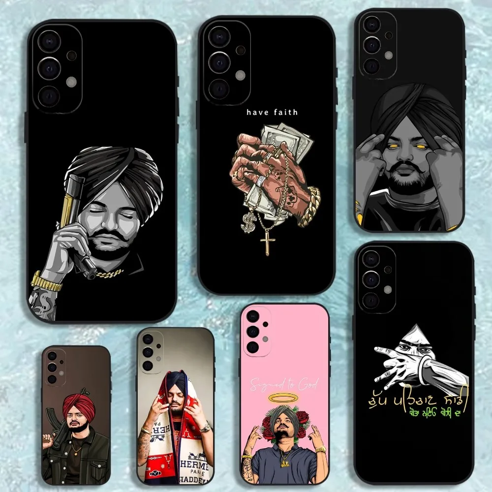 

Rapper Sidhu Moose Wala Phone Case For Samsung S25,S24,S21,S22,S23,S30,Ultra,S20,Plus,Fe,Lite,Note,10,9,5G Black Cover