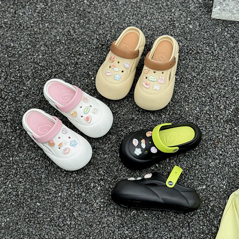 

Sanrio Hangyodon Peripheral Hole Shoes Cute Cartoon Summer New Breathable Soft Soled Slippers for Girls Holiday Gift