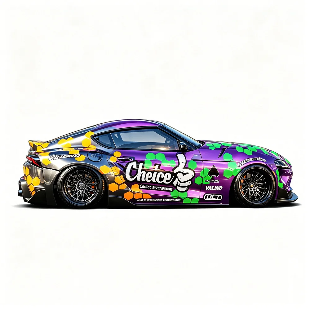 1:10 1:18 1:24 1:28 Supra Off-Road RC Remote Control Racing Car Choice Decal Sticker Label Car Body Upgrade