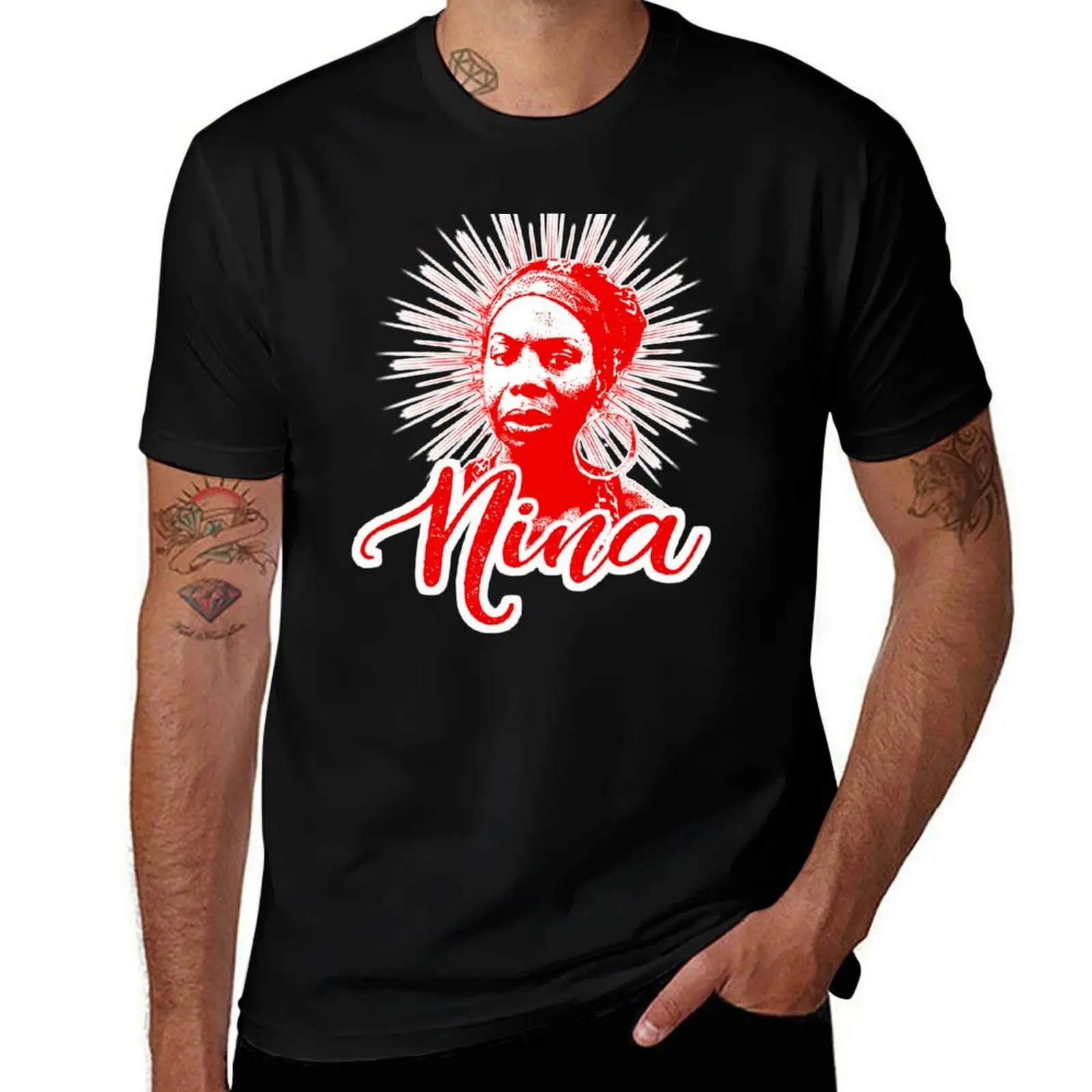 HD Nina Simone - The High Priestess of Soul HIGH DEFINITION T-Shirt Casual Loose Fit Short Sleeve T-Shirt