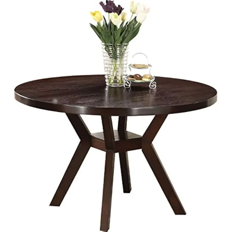 

Acme Drake Dining Table in Espresso,Suitable for living room, easy to assemble Café Furniture