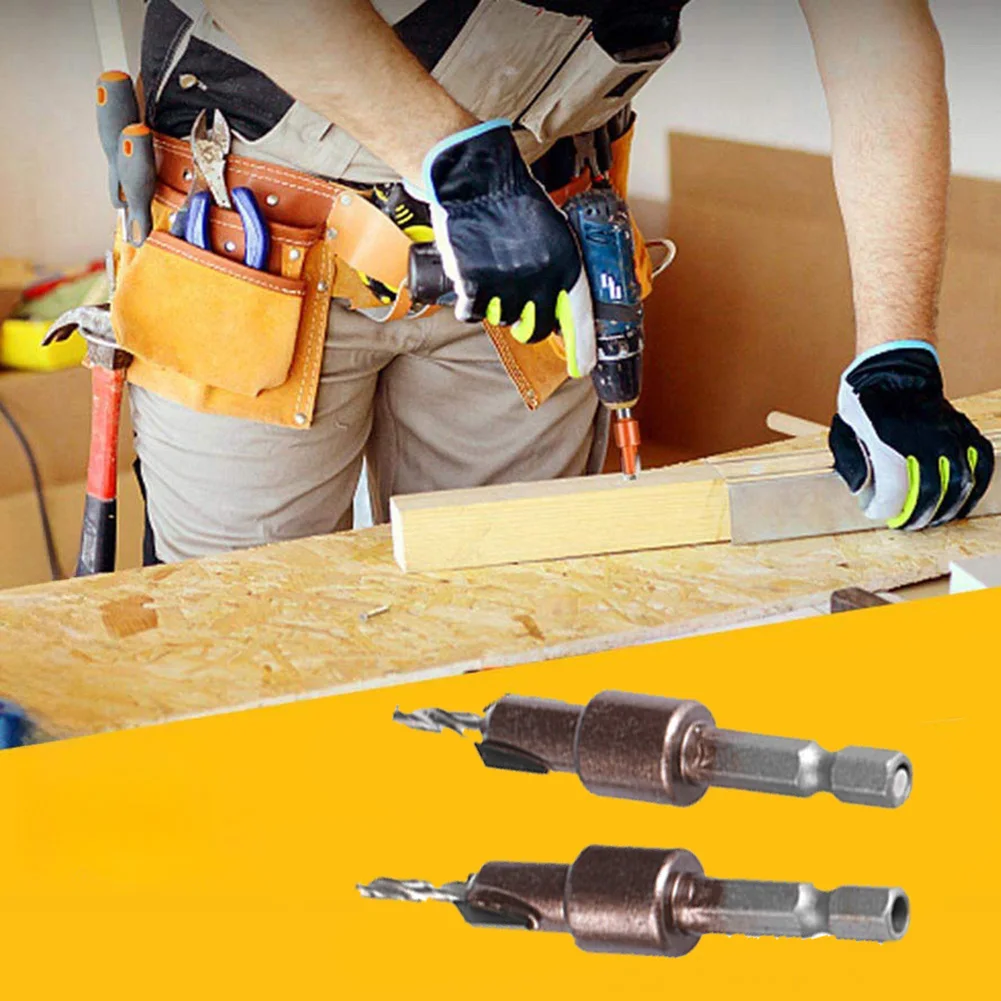 

For Efficient Screw Installation Alloy Countersink Drill Bit Step Design Drill Bits 8mm Alloy Drill Bit Efficient Fastening Tool