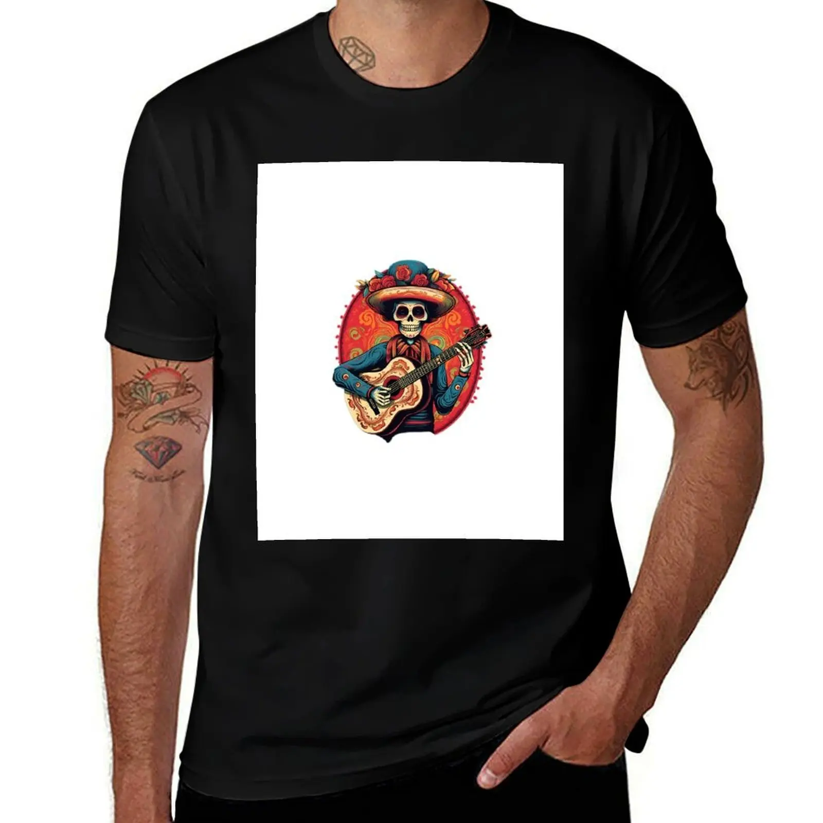 

Mariachi 3 T-Shirt t shirt for man man t shirt summer black cotton t-shirt plain for man package T-Shirt