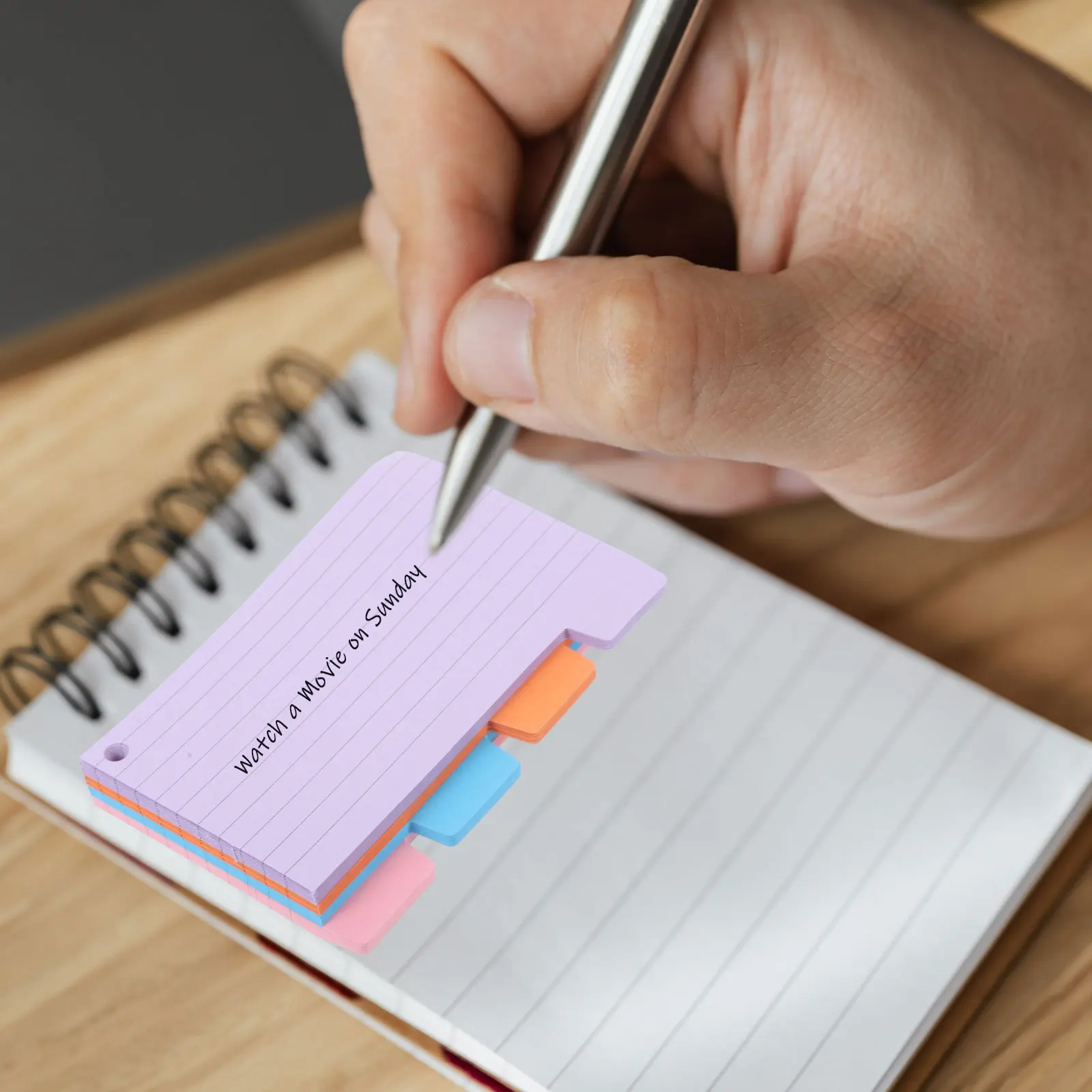 

100 Sheets Index Notes Ruled Mini Memo Pads Practical Writing Paper Students Teachers Office Use Thick Quality