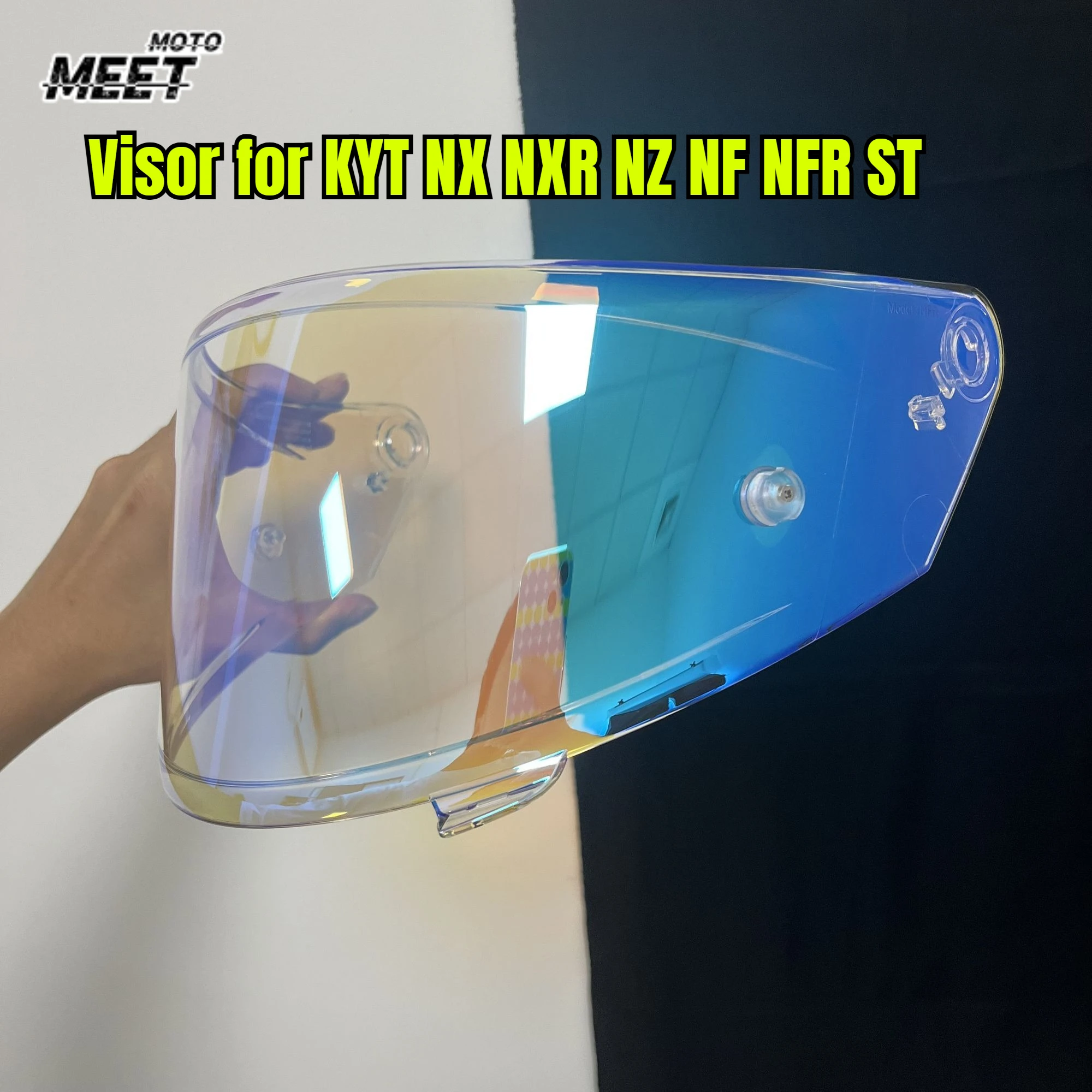 

Визор NFR для шлемов KYT NX, NXR, NZ, NF, NFR ST: Сменная линза для защитного экрана шлема, высококачественная, с защитой от запотевания и УФ-излучения