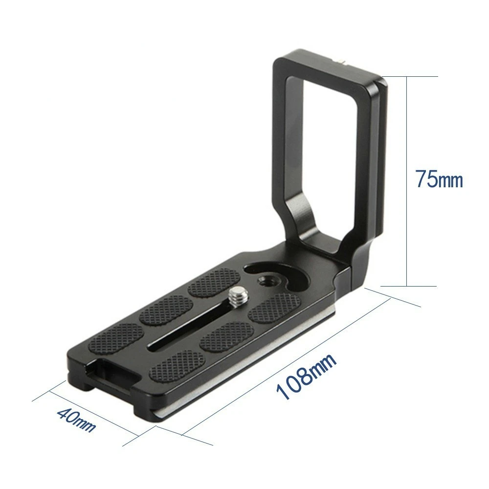 MPU105 For Nikon D7200 D5200 D810a D800 D750 D610 DSLR Camera Tripod Head Universal Aluminum Alloy Quick Release Plate L Bracket