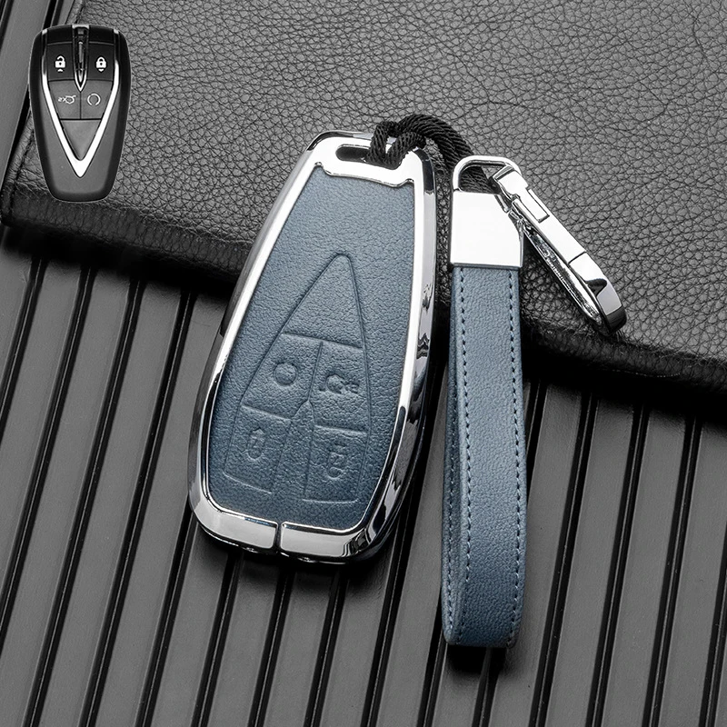 

Zinc Alloy Car Remote Key Case Cover For Changan UNIT UNIK CS35PLUS CS55 PLUS CS75 PLUS Oshan X7 X5 Keychain Auto Accessories