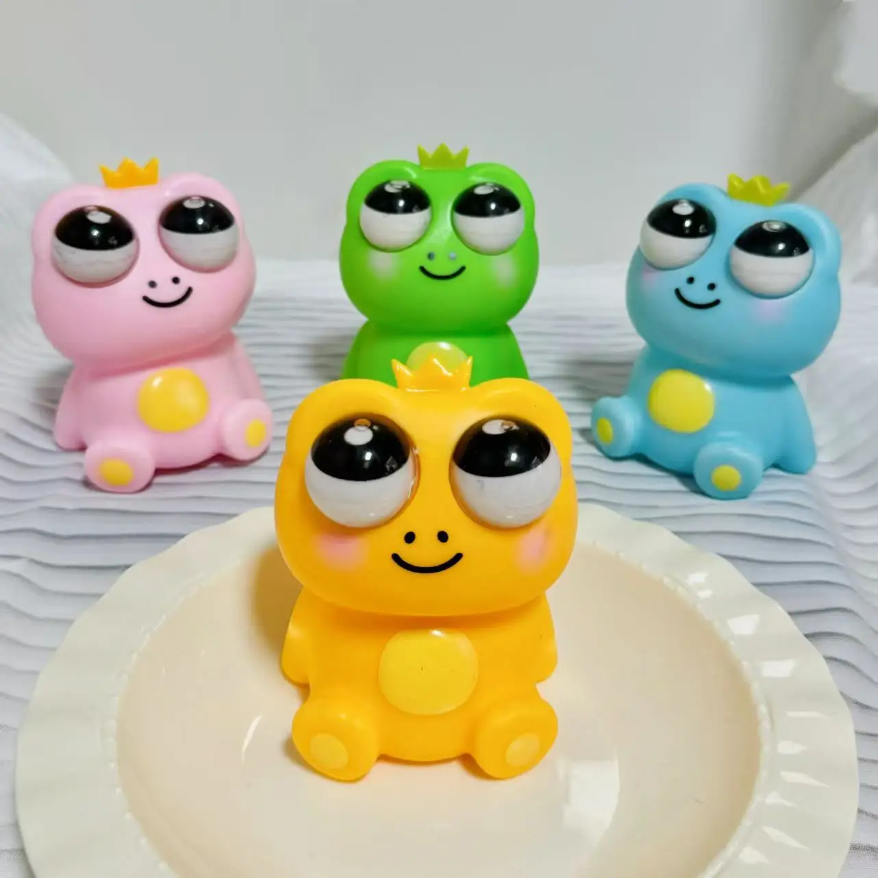 1 قطعة لعبة تململ جديدة ضغط لطيف الحيوان يحدق الضفدع ضد الإجهاد قرصة الضغط تنفيس ضغط لعبة الجدة هدايا أعياد ميلاد للأطفال #4