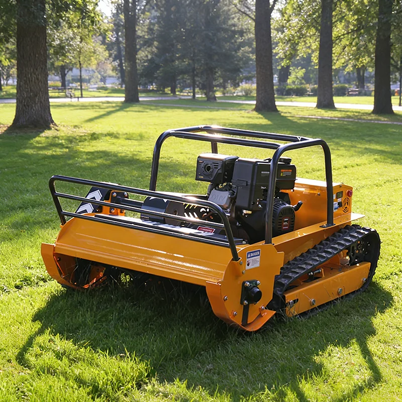 

Индивидуальный мини-робот-газонокосилка с шириной скашивания от 800 до 1200 мм, дистанционно управляемая гусеничная газонокосилка