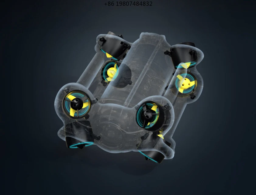 Propulseurs pour une exploration efficace en eaux profondes, utilisation efficace dans tous les scénarios, CHASING P100 S ROV avec huit