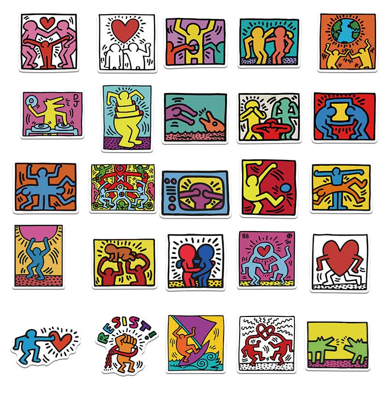 10/30/50PCS Fashion Cartoon Animation Art Sticker Pack Skateboard Guitar Decoration DIY iPad Waterproof Toy Graffiti Wholesale