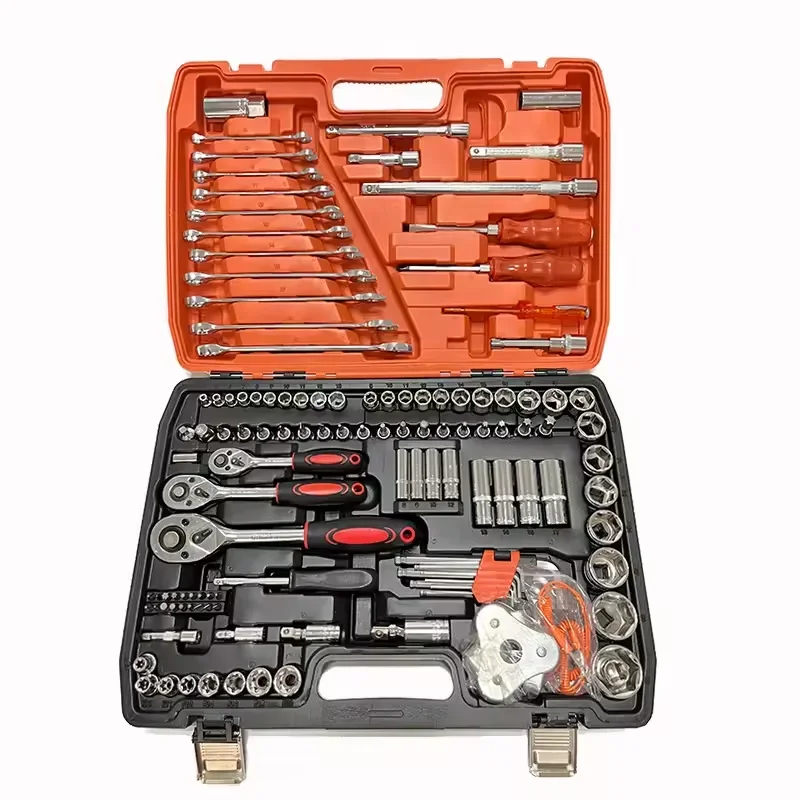 High quality Auto Repair Kit 121pcs Tool Box Set Ratchet Wrench Repair Tool Screwdrivers Vehicle Tools